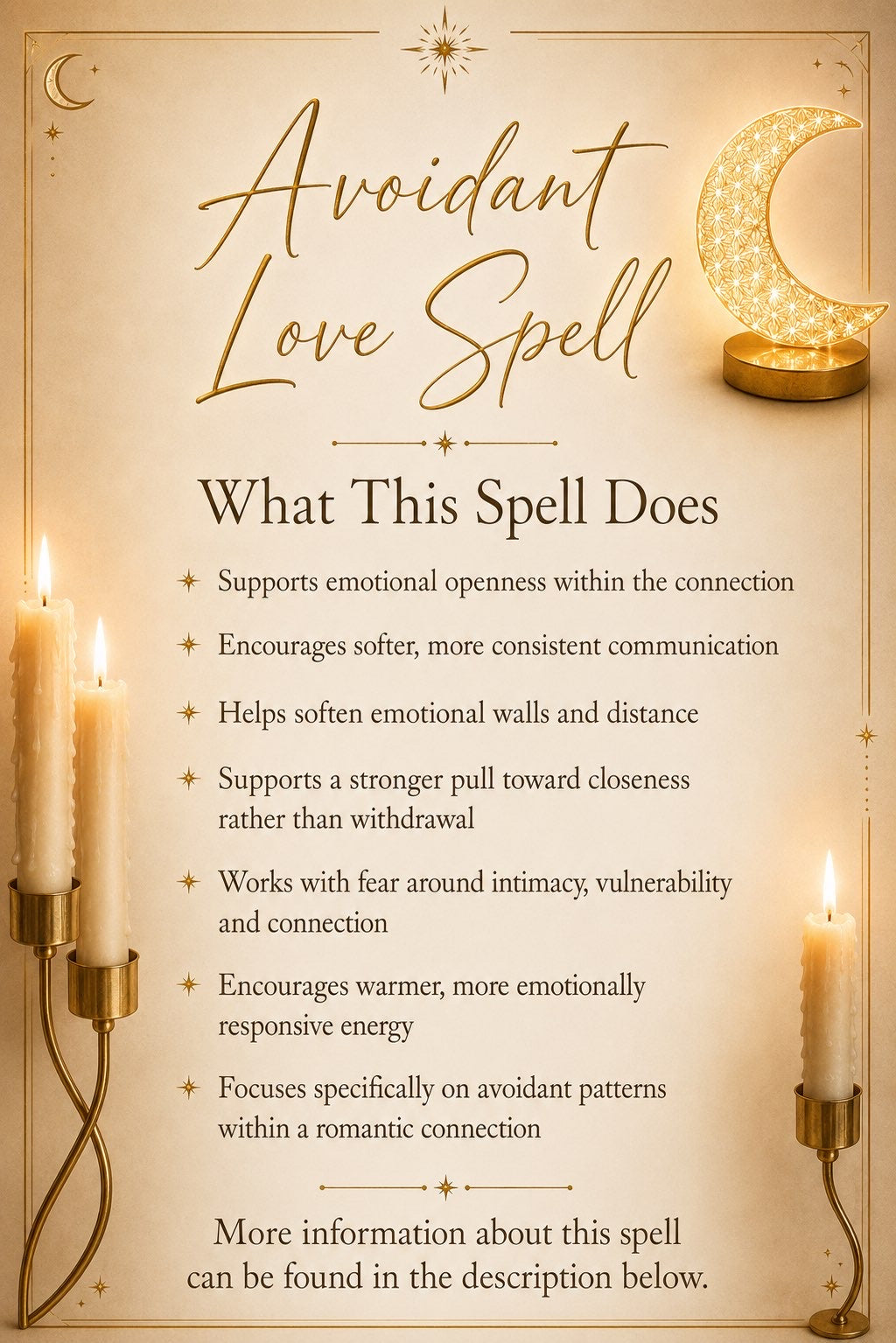 Avoidant Love Spell ritual details