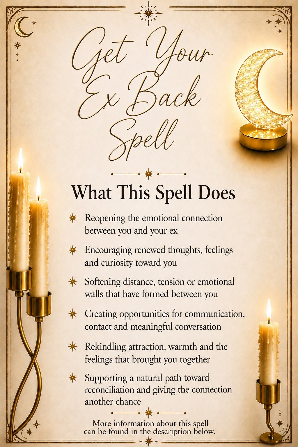 Get Your Ex Back Spell ritual details