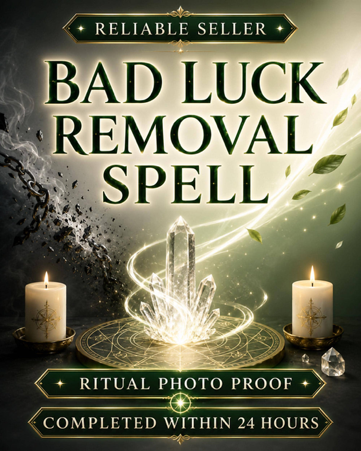 Bad Luck Removal Spell, Blockage Clearing Ritual, Energy Cleansing, Protection Ritual — image 1