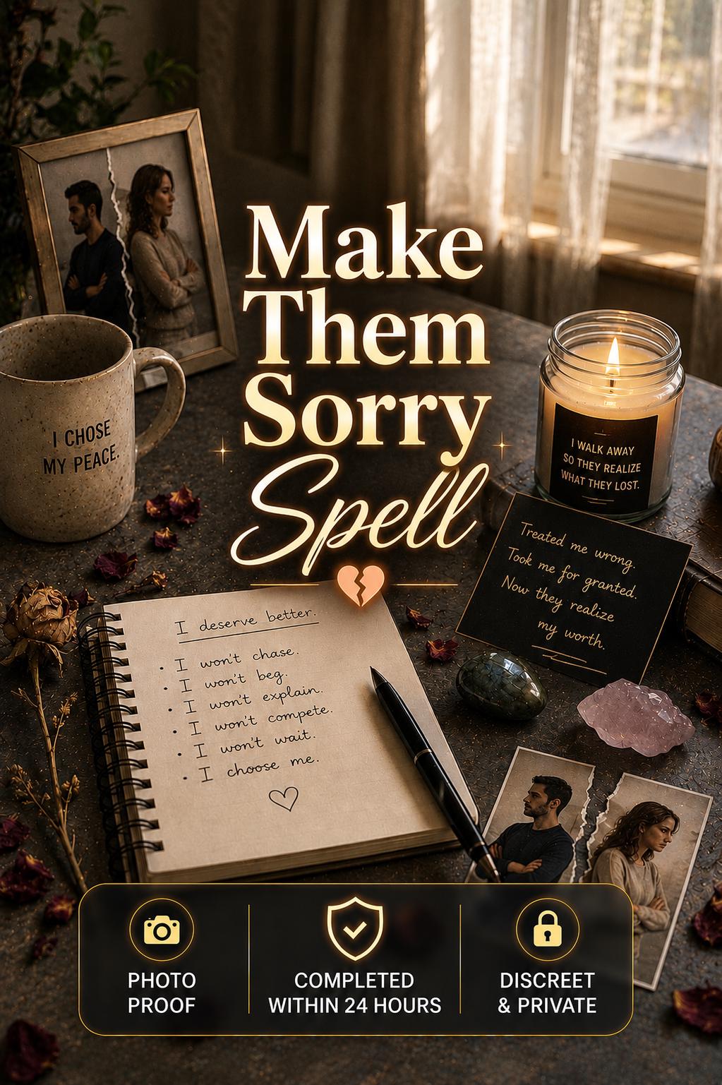 Make Them Sorry Spell | Justice, Karma | Regret Spell | Love Spells — image 1