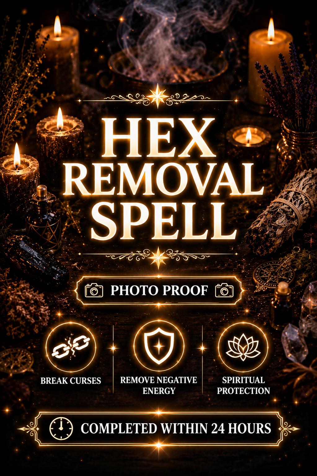 Hex Removal Spell | Curse Breaking, Protection Ritual, Spiritual Cleansing, Spells — image 1