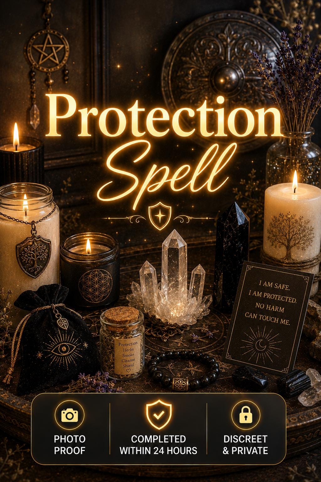 Protection Spell | Personal Energy, Relationship Protection | Shield Negativity, Outside Influence | Love Spell Support — image 1