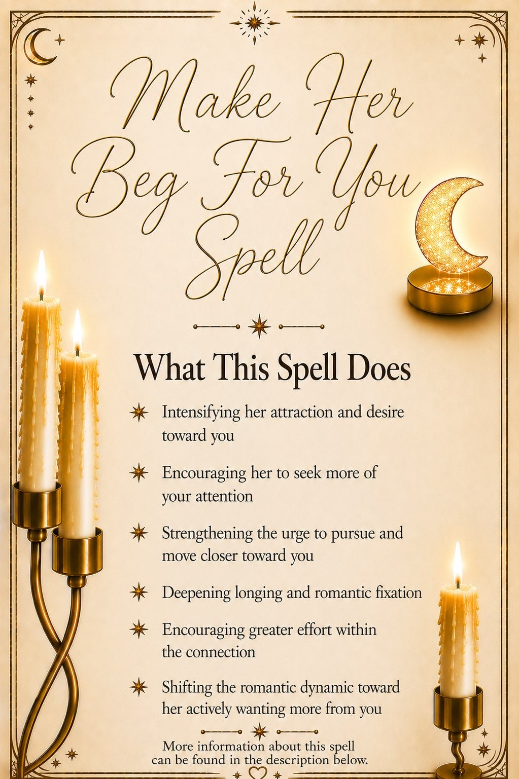 Make Her Beg for You Spell ritual details