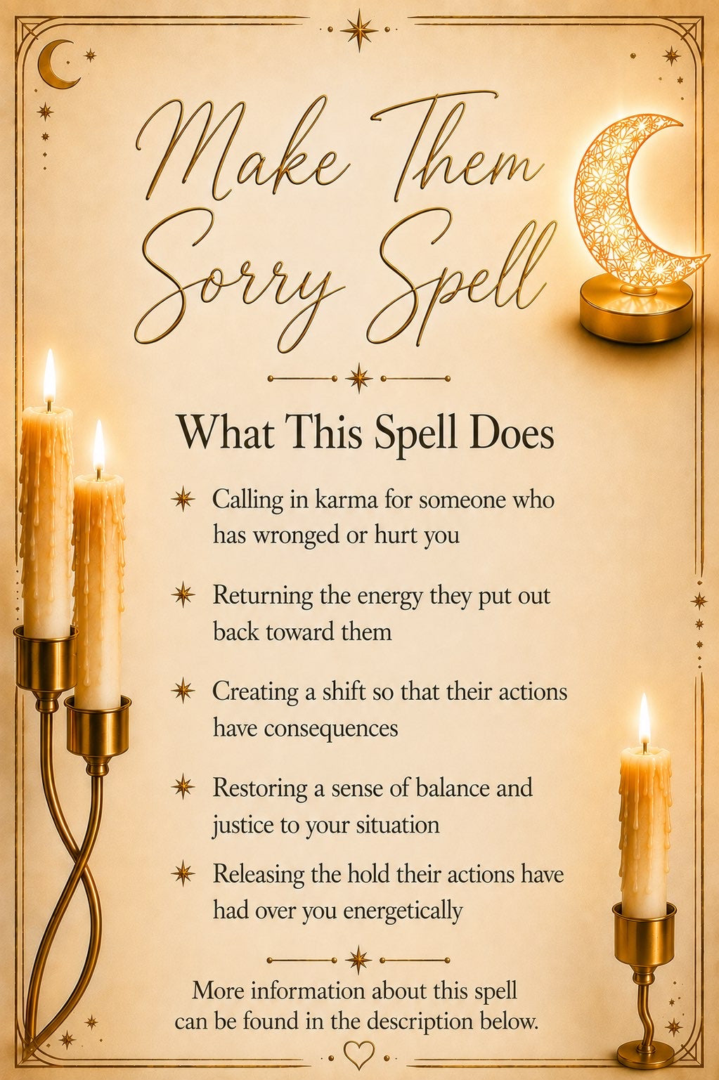 Make Them Sorry Spell ritual details