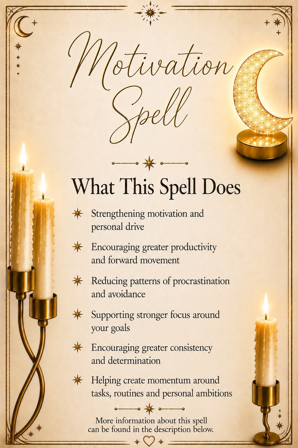 Motivation Spell ritual details
