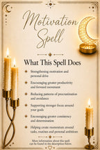 Motivation Spell ritual details