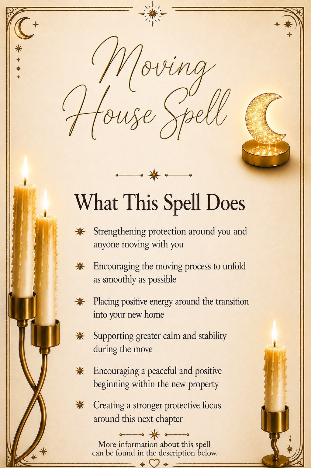 Moving House Blessing Spell ritual details