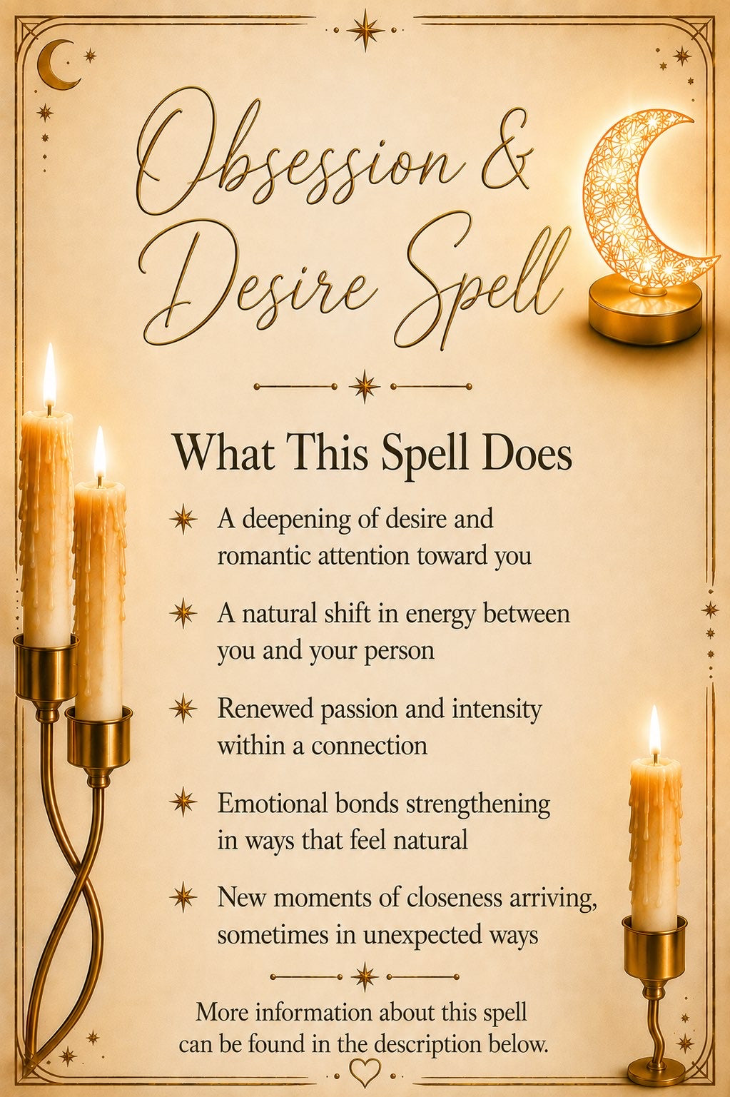 Obsession & Desire Spell ritual details