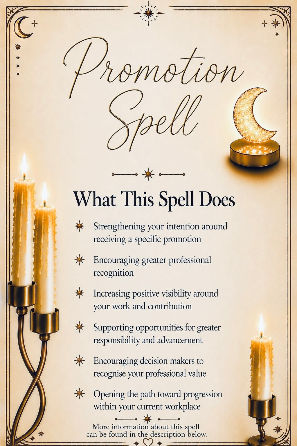 Promotion Spell ritual details