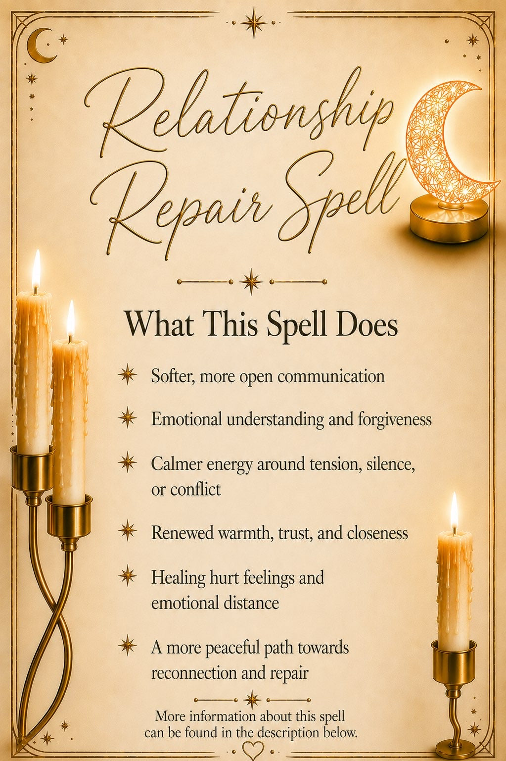 Relationship Repair Spell ritual details