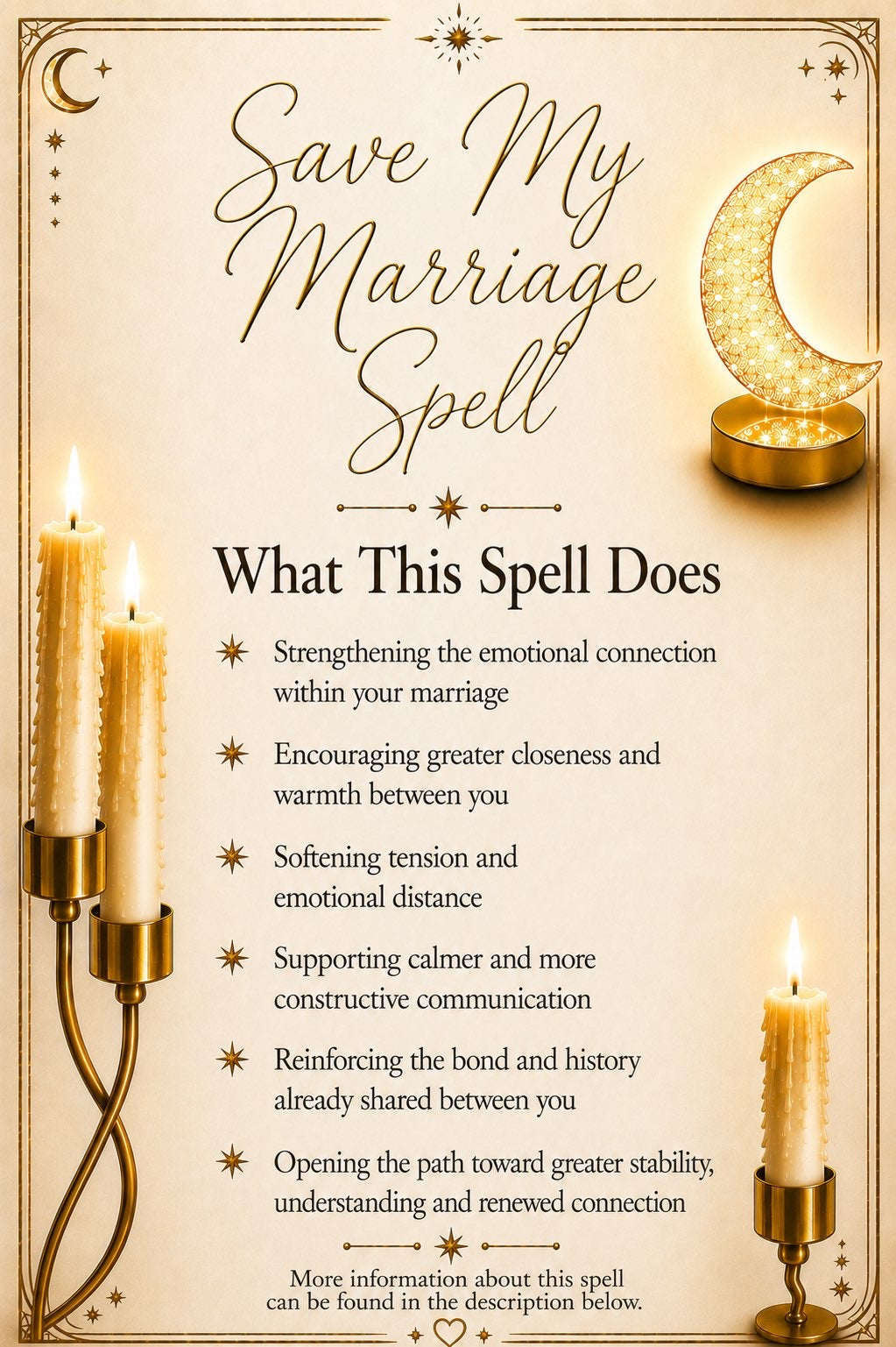 Save My Marriage Spell ritual details