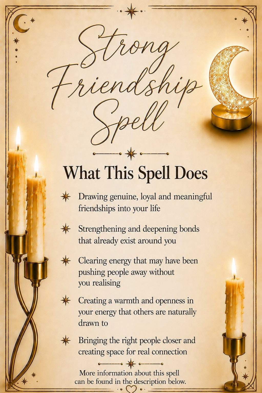 Strong Friendship Spell ritual details
