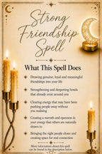 Strong Friendship Spell ritual details