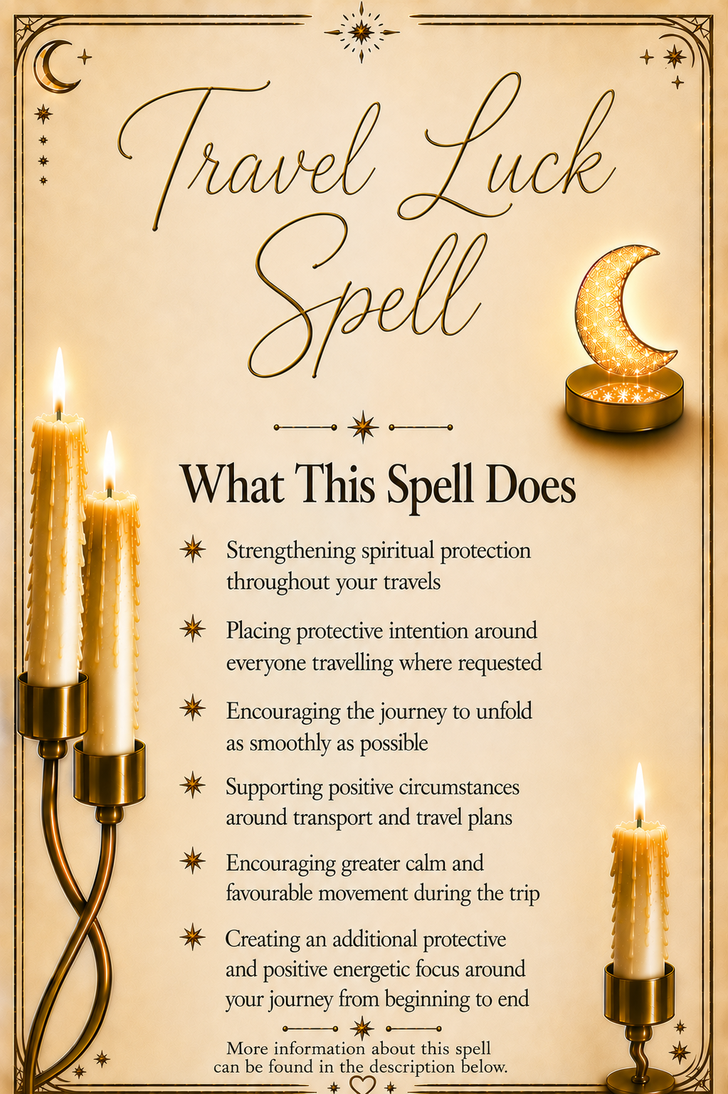 Travel Luck Spell ritual details