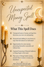 Unexpected Money Spell ritual details